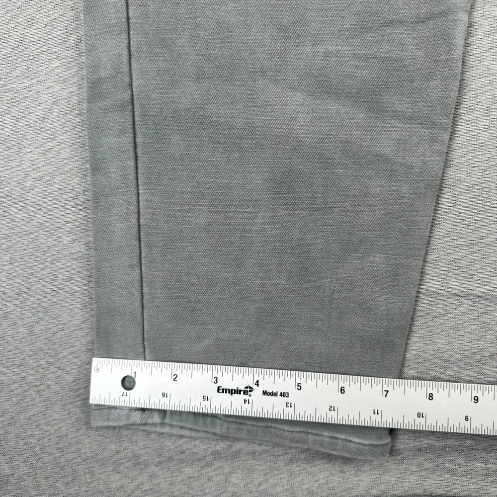 Faherty Brand Movement 5-Pocket Pants Mens 38x32 Grey Stretch Straight Preppy